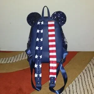 Loungefly | Bags | Disney Parks American Flag Sequin  display picture 1
